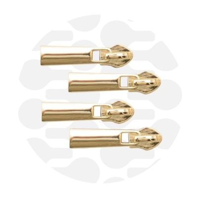 1 Reissverschluss-Schieber Classic für Nylon Spirale Farbe Gold