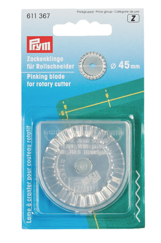 Zacken-Ersatzklinge für Rollschneider, 45mm Zacken-Ersatzklinge für Rollschneider, 45mm