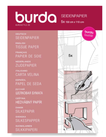 Seidenpapier, 5 x 150cm x 110cm (ohne Raster) Seidenpapier, 5 x 150cm x 110cm (ohne Raster)