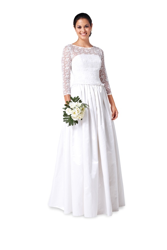 burda Schnitt 6776 "Korsagenkleid und Brautkleid, Spitzenoberteil und Tüllunterrock"