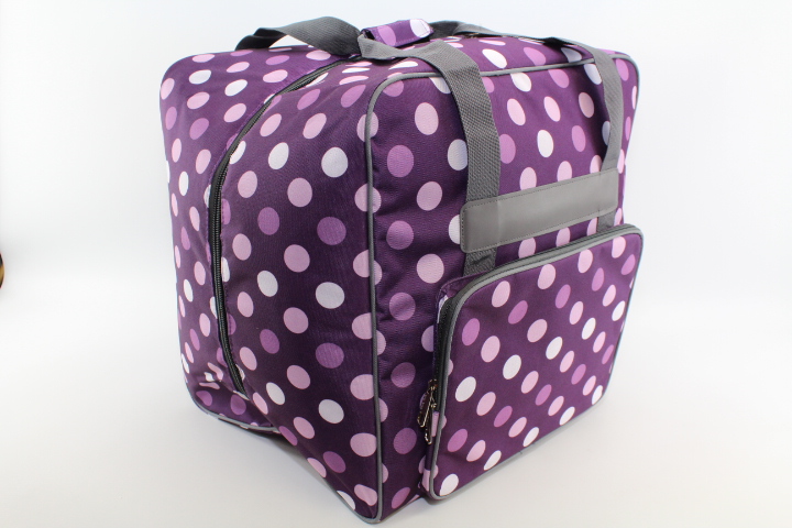 Overlock Tasche XL lila mit Punkten (44Hx37Tx41Bcm) von BabySnap