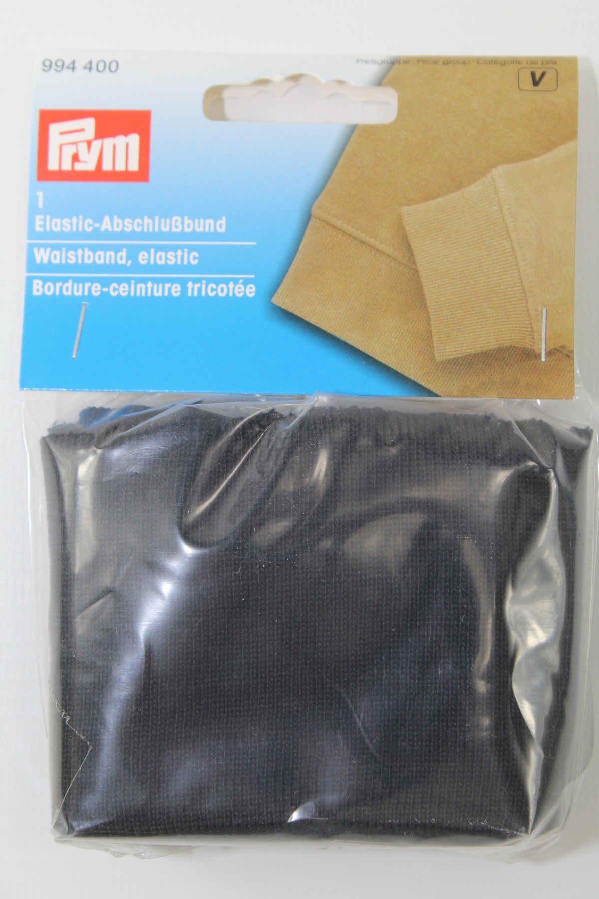 1 Elastic Abschlussbund schwarz