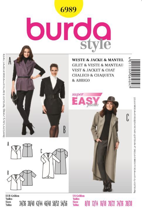 burda Schnitt 6990 "Shirt, Raglanärmel und Rollkragen" burda Schnitt 6990 "Shirt, Raglanärmel und Rollkragen"