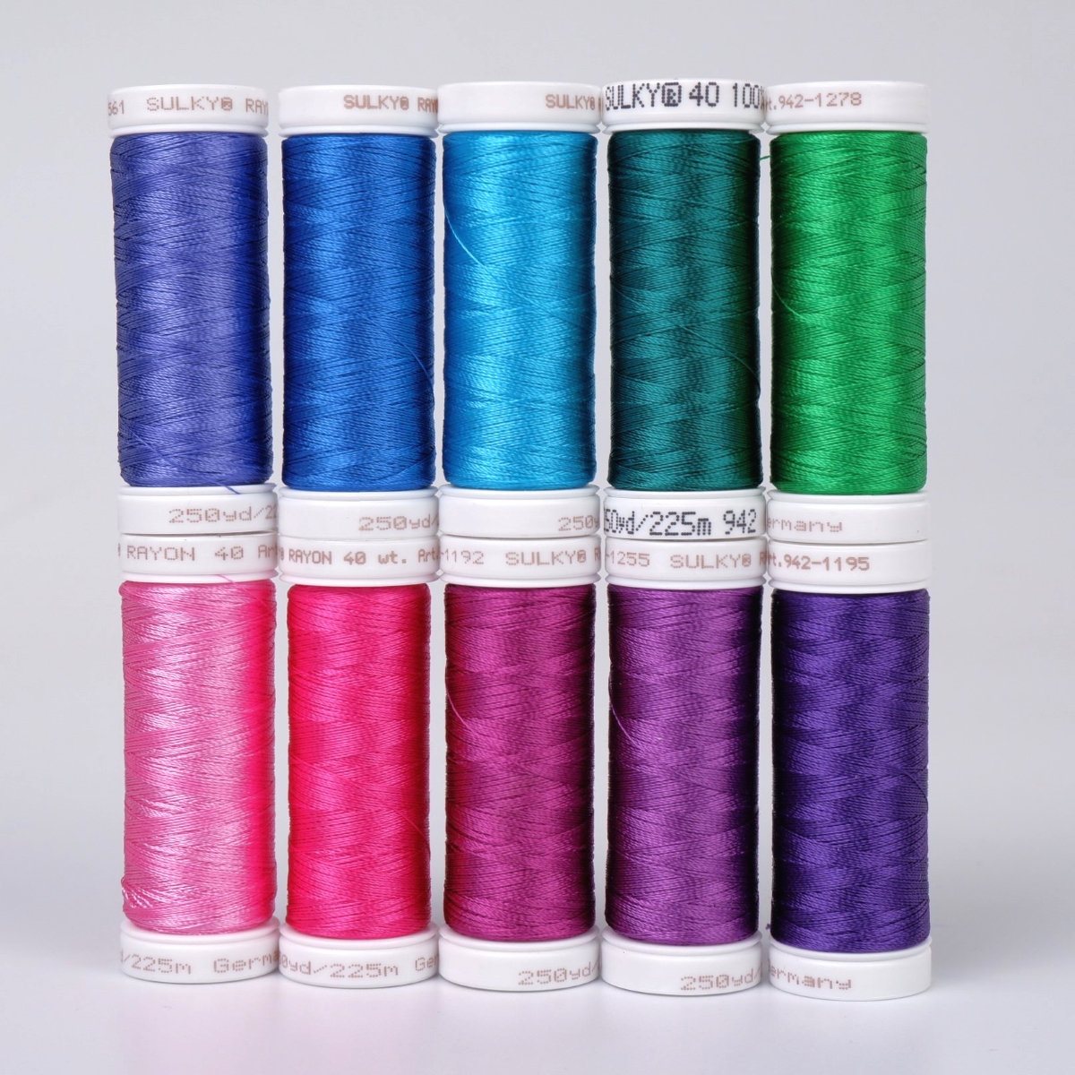 Sulky Rayon 40 - Colour Little Mermaid (10x225m Spulen) Sulky Rayon 40 - Colour Little Mermaid (10x225m Spulen)