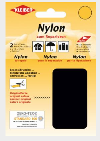 Nylon zum reparieren schwarz Nylon zum reparieren schwarz