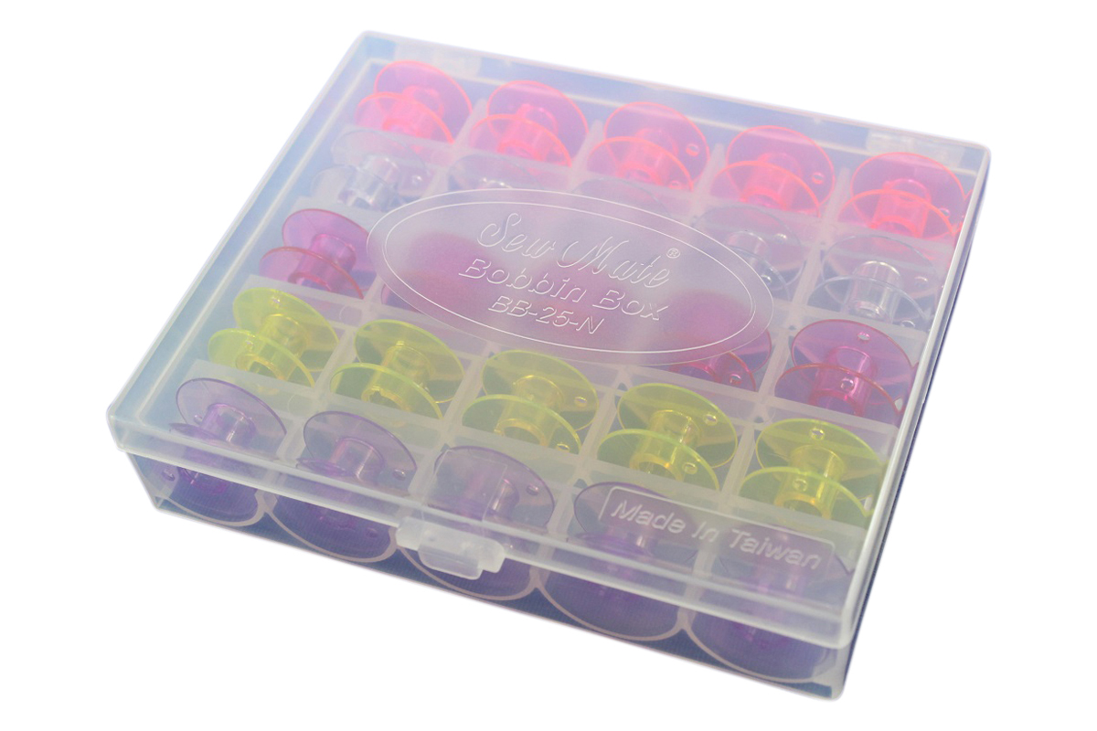 25 farbige Spulen in Box 25 farbige Spulen in Box