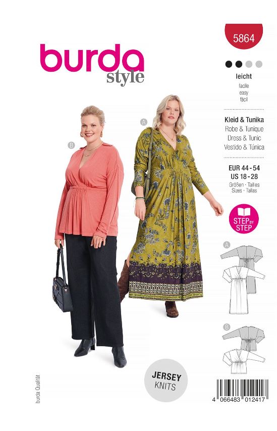 burda Schnitt 5864 "Tunika und Kleid" burda Schnitt 5864 "Tunika und Kleid"
