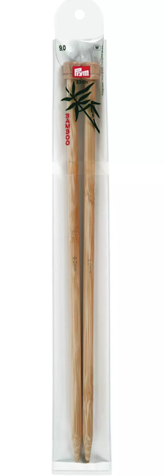 Jackenstricknadeln, Bambus, 33cm, 9,00mm (Restposten)