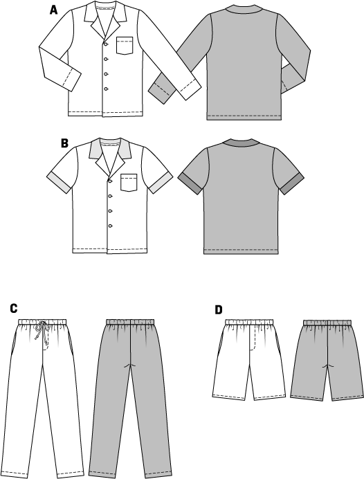 burda Schnitt 6741 "Herren-Pyjama und klassischer Stil " burda Schnitt 6741 "Herren-Pyjama und klassischer Stil "