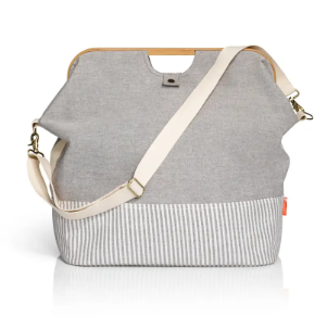Store & Travel Bag Canvas & Bamboo M, anthrazit