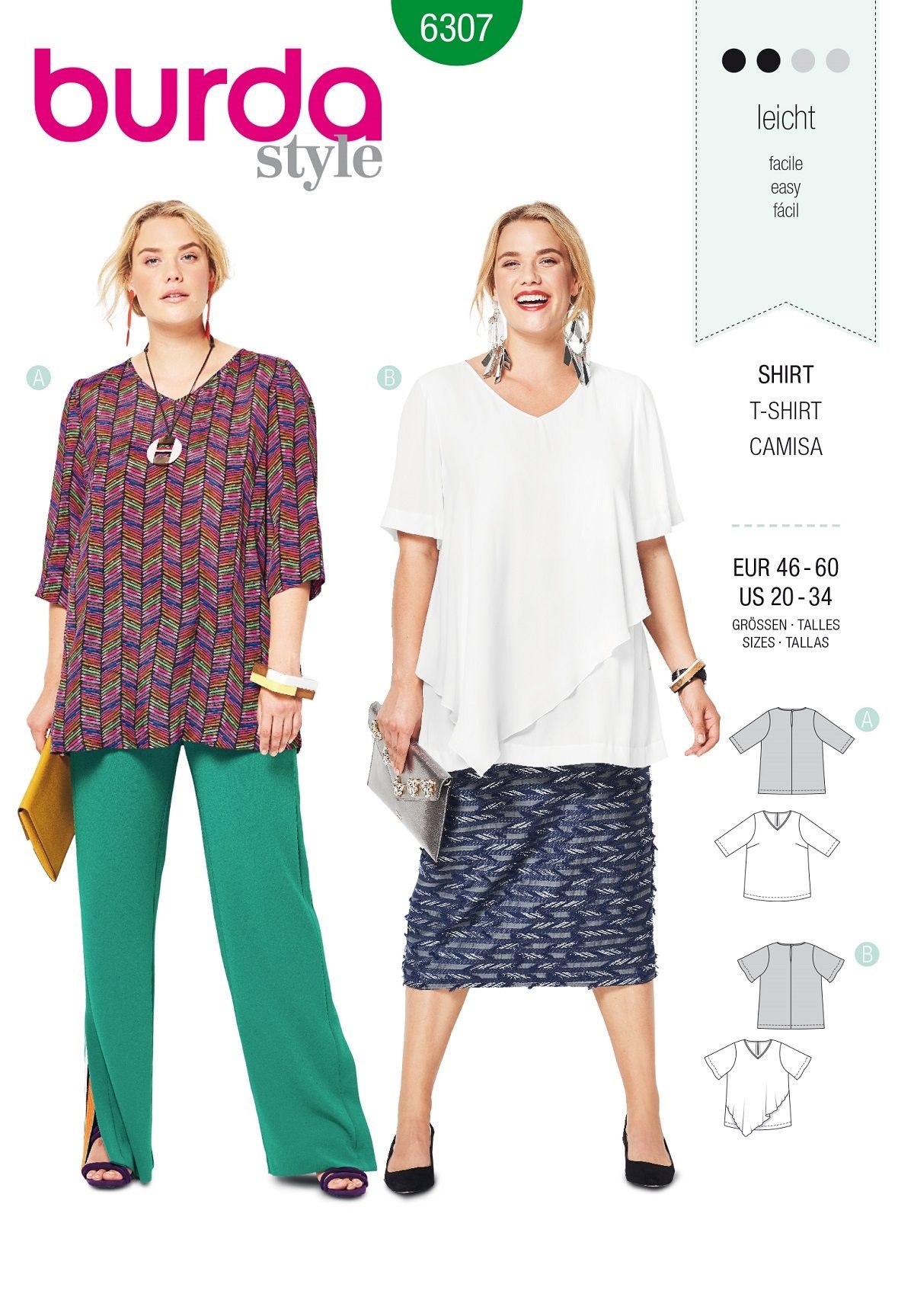 burda Schnitt 6307 "Blusen-Shirt"