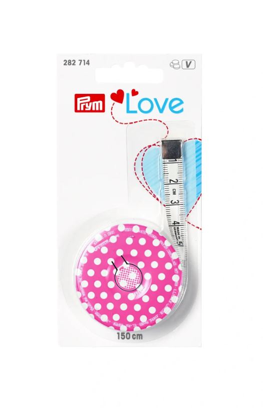 Rollmaßband Prym Love, pink, 150cm Rollmaßband Prym Love, pink, 150cm