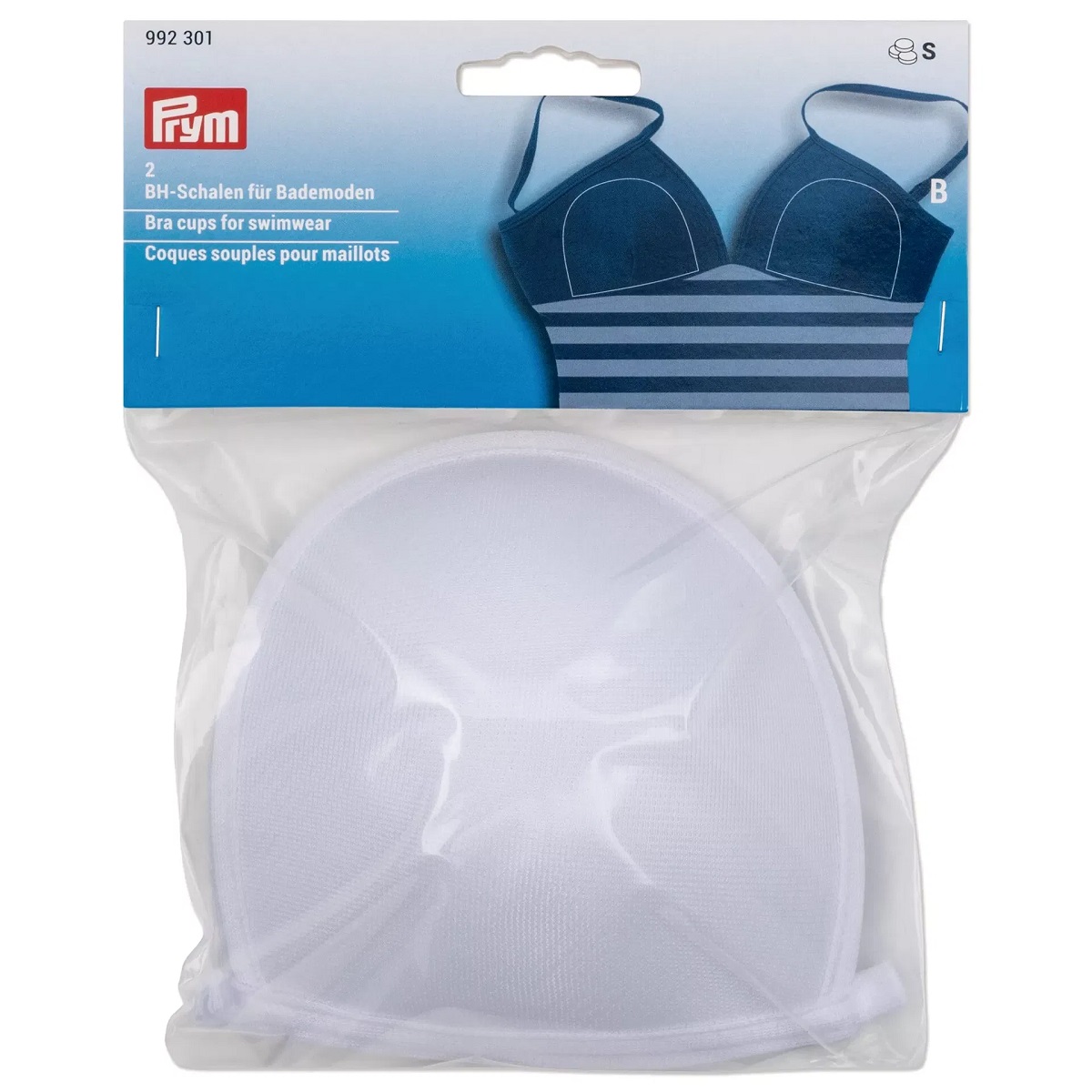 BH-Schalen für Bademoden, B, weiß