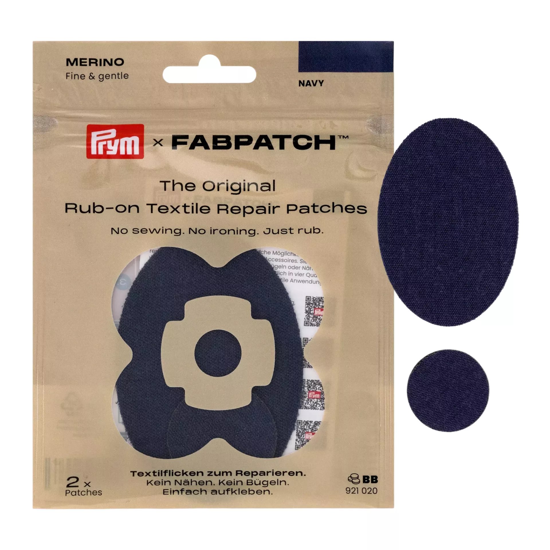Rub-on Patch MERINO, marine