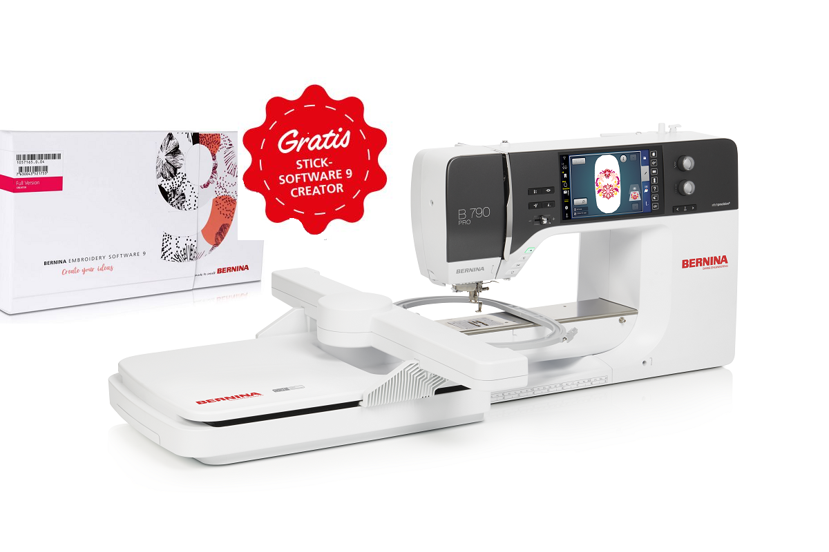 Bernina 790 PRO inkl. SDT Stickmodul u. Creator Sticksoftware