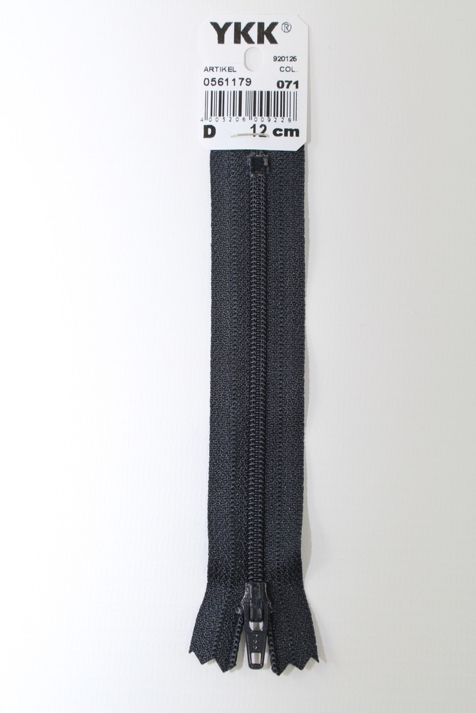 YKK-Reissverschluss 12cm-60cm, nicht teilbar, nachtblau