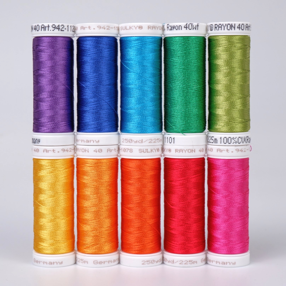 Sulky Rayon 40 - Colour Wheel (10x225m Spulen) Sulky Rayon 40 - Colour Wheel (10x225m Spulen)
