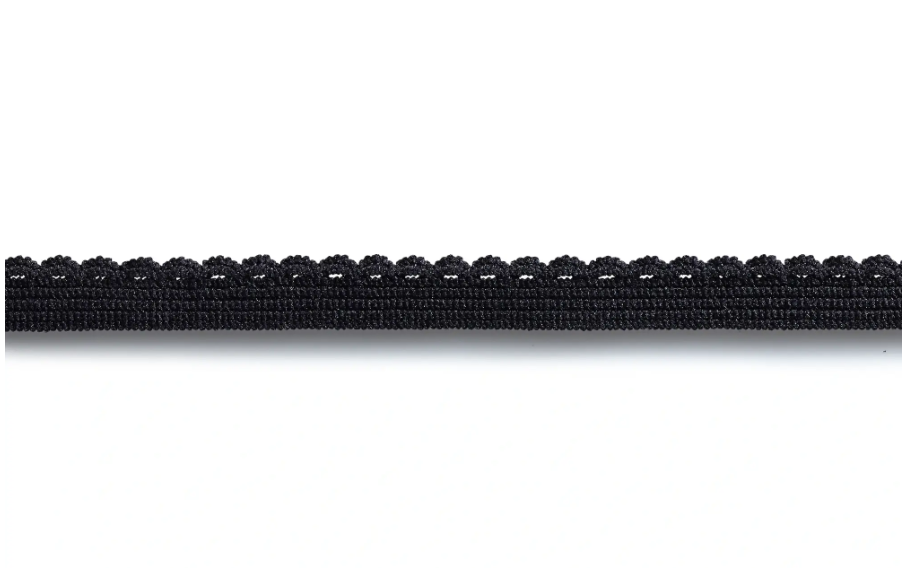 Elastic-Abschlussspitze, 10mm, schwarz, 2m Elastic-Abschlussspitze, 10mm, schwarz, 2m