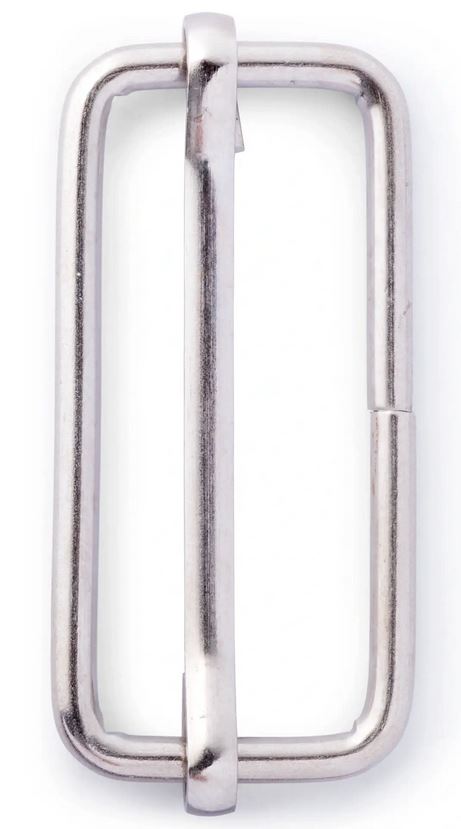 Leiterschnalle, 40mm, silberfarbig