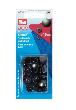 Nähfrei-Nachfüllpackung für 390302, 15mm, brüniert