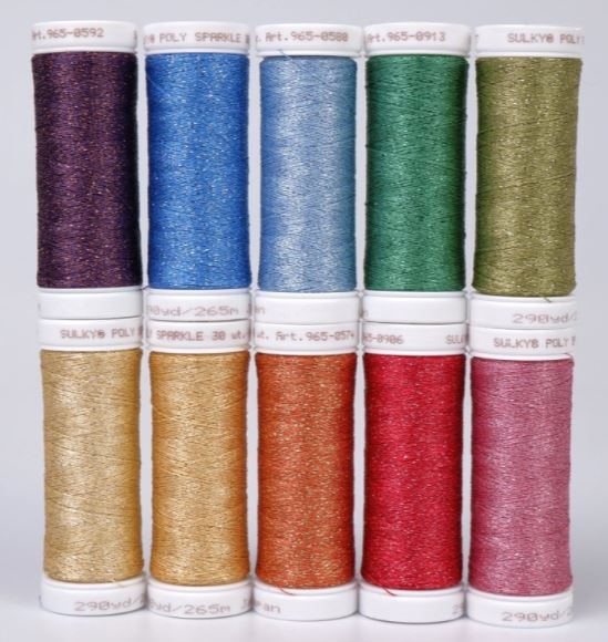 Sulky POLY SPARKLE 30 - Colour Wheel (10x265m Spulen)