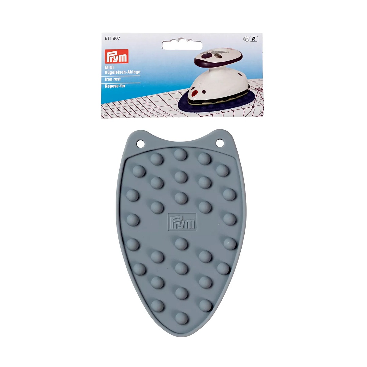 Bügeleisen-Ablage MINI, Silikon, grau