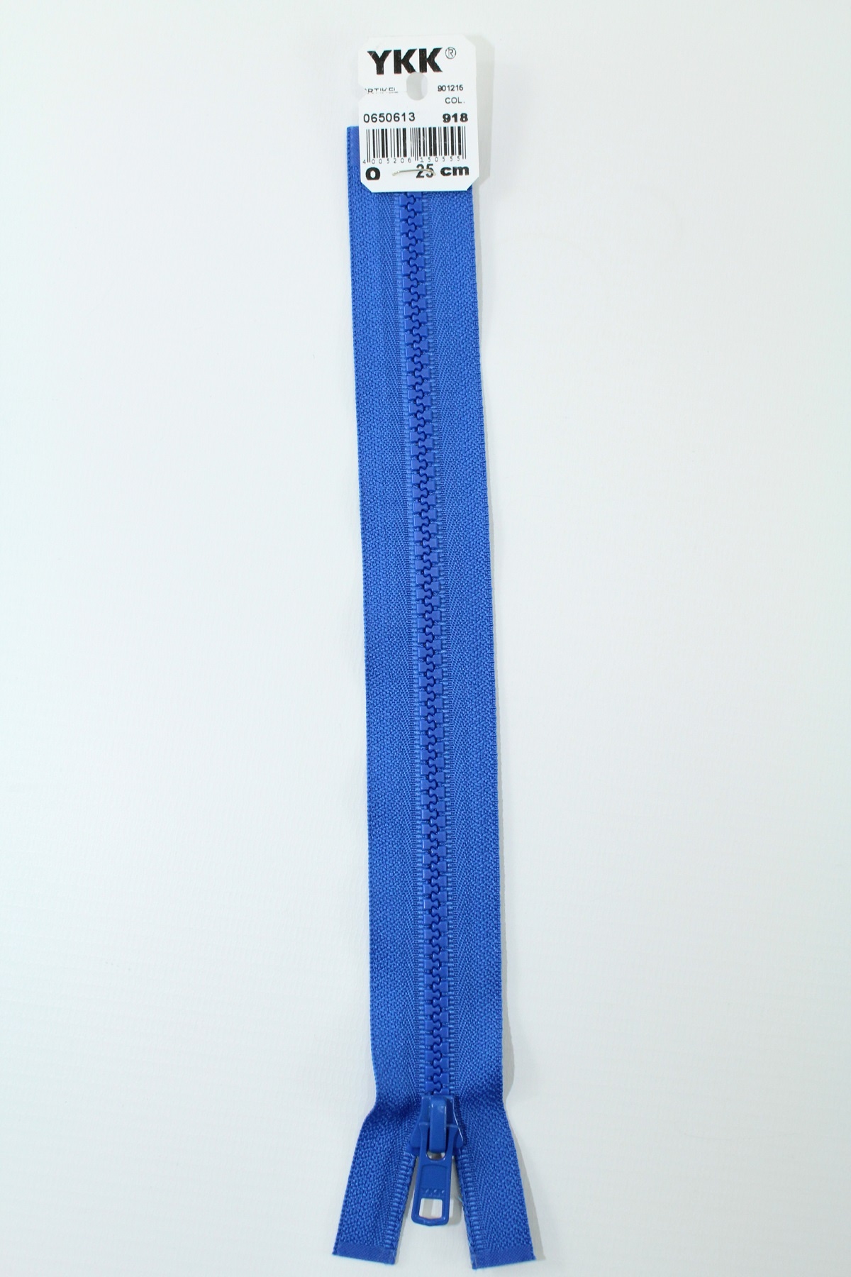 YKK - Reissverschlüsse 25 cm - 80 cm, teilbar, königsblau