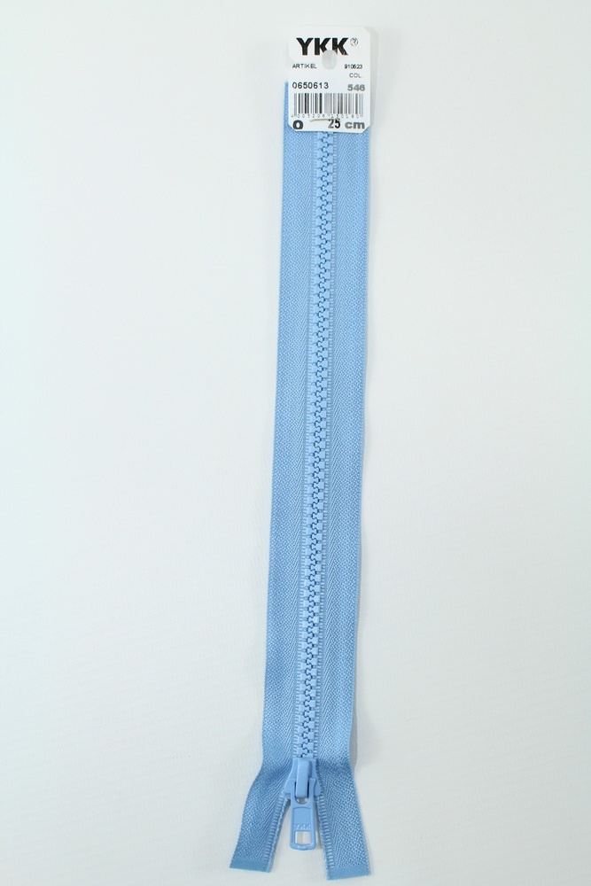 YKK - Reissverschlüsse 25 cm - 80 cm, teilbar, pastellblau YKK - Reissverschlüsse 25 cm - 80 cm, teilbar, pastellblau
