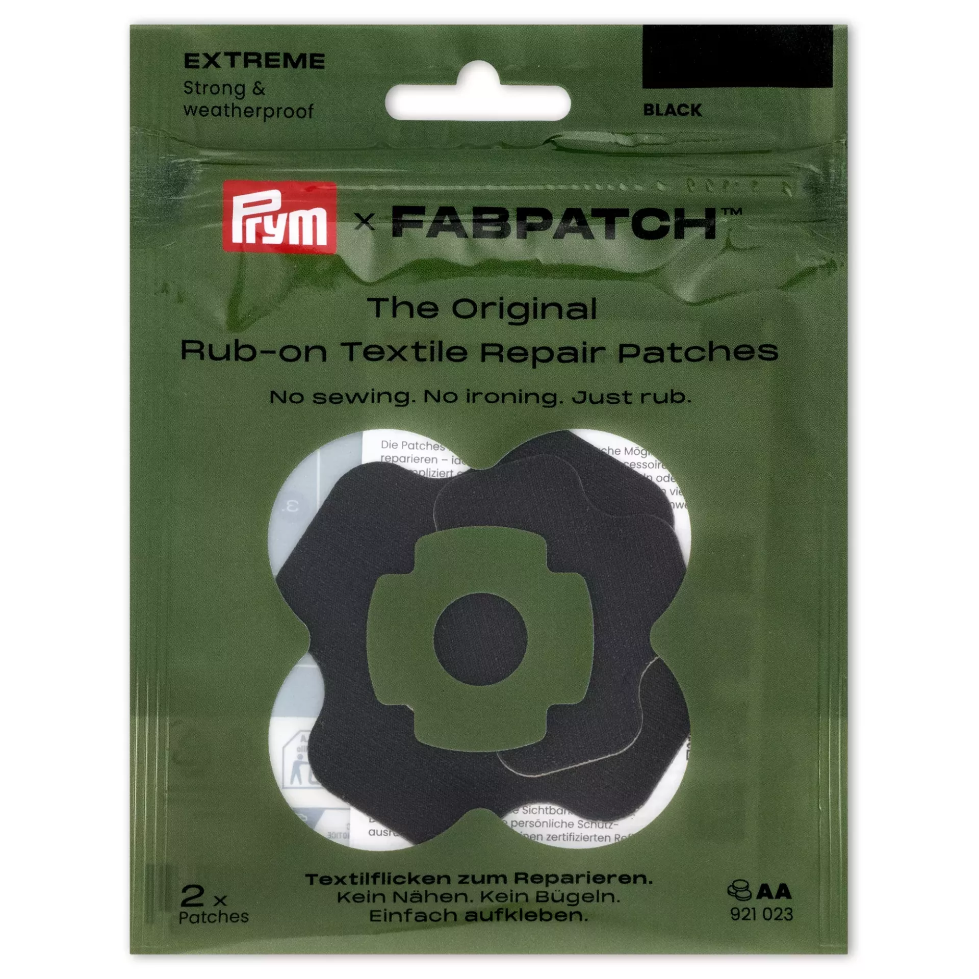 Rub-on Patch EXTREME, schwarz