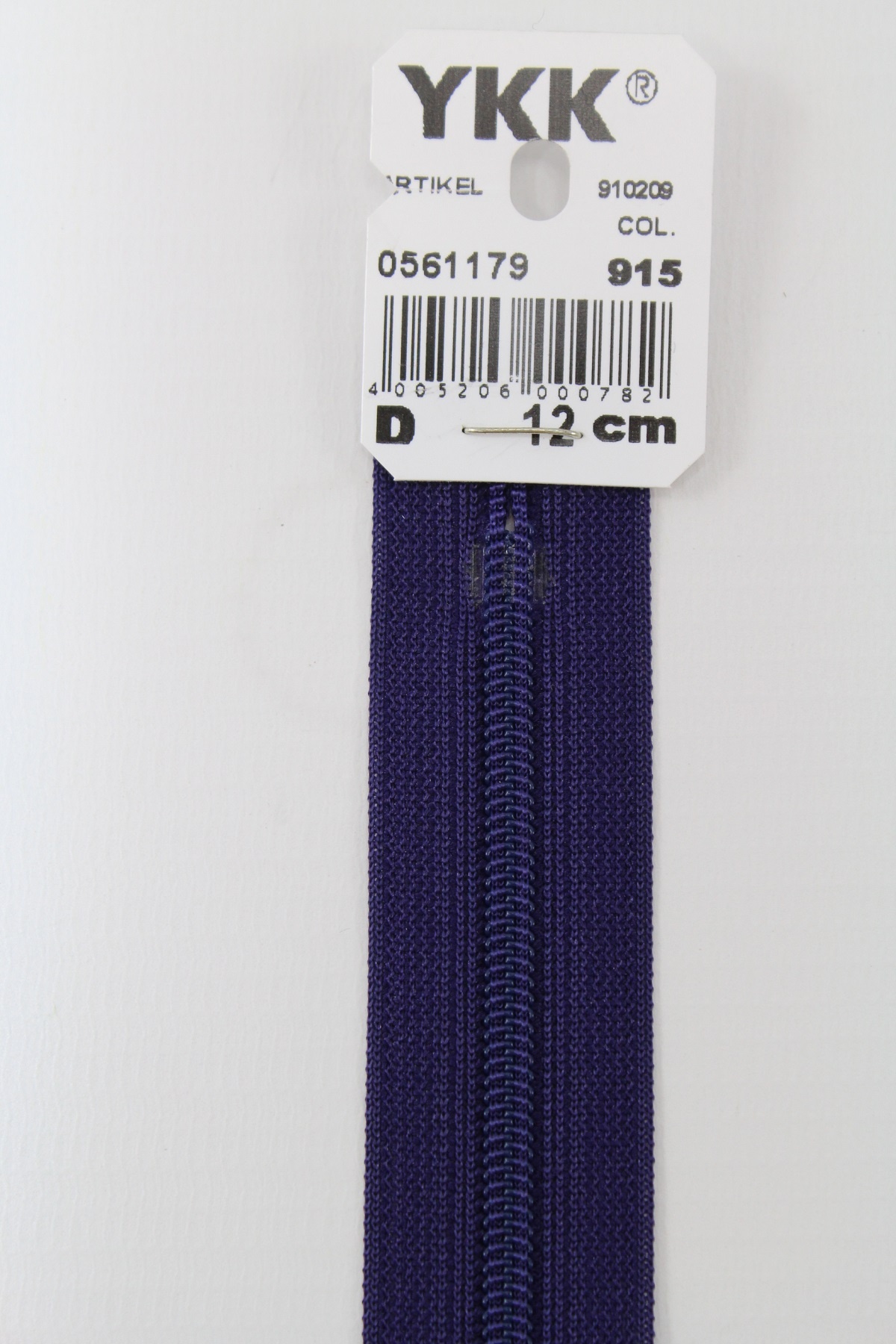 YKK-Reissverschluss 12cm-60cm, nicht teilbar, lila