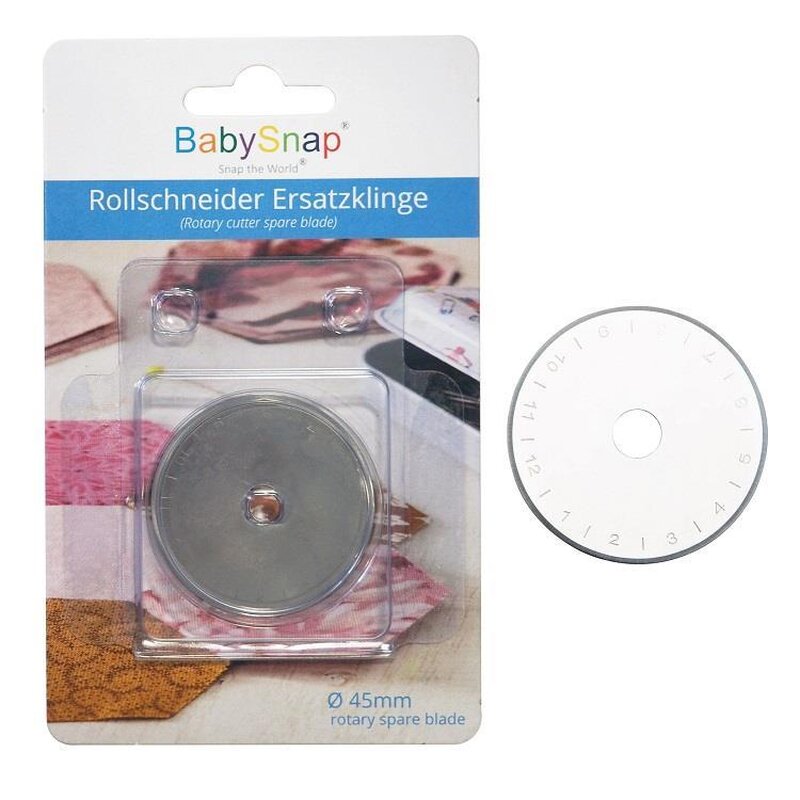 BabySnap Esatzklinge für Rollschneider 45mm glatt (rostfrei)