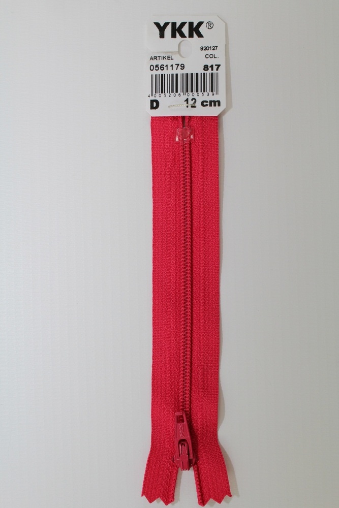 YKK-Reissverschluss 12cm-60cm, nicht teilbar, dunkelpink YKK-Reissverschluss 12cm-60cm, nicht teilbar, dunkelpink