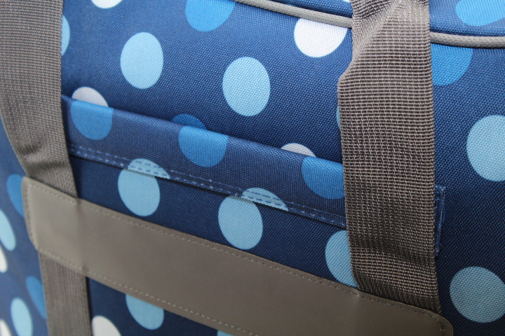 Overlock Tasche L blau mit Punkten (39Hx32Tx36Bcm) von BabySnap