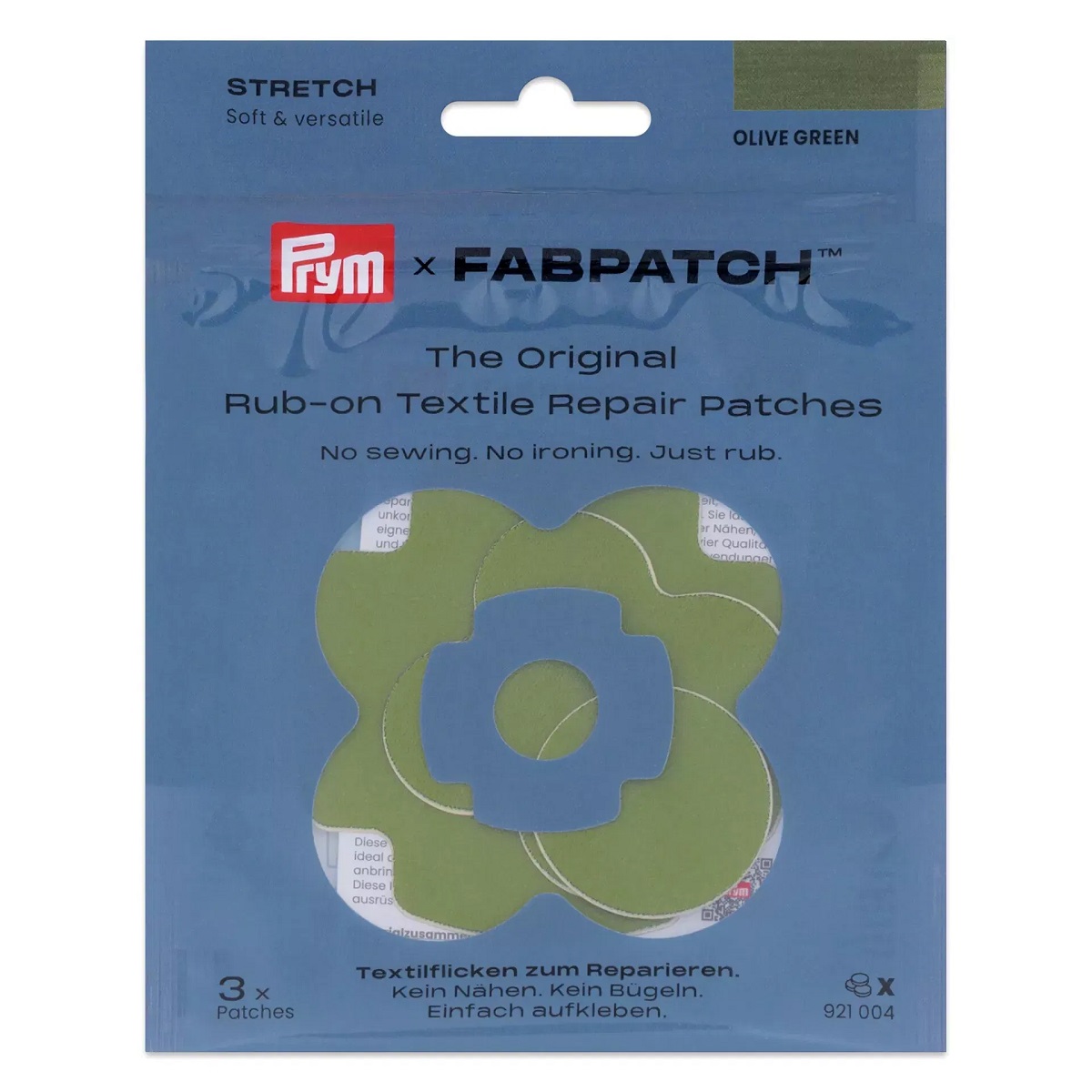 Rub-on Patch STRETCH, olivgrün