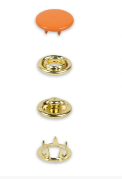 Druckknöpfe Jersey, 12mm , orange ( 20 Stück)