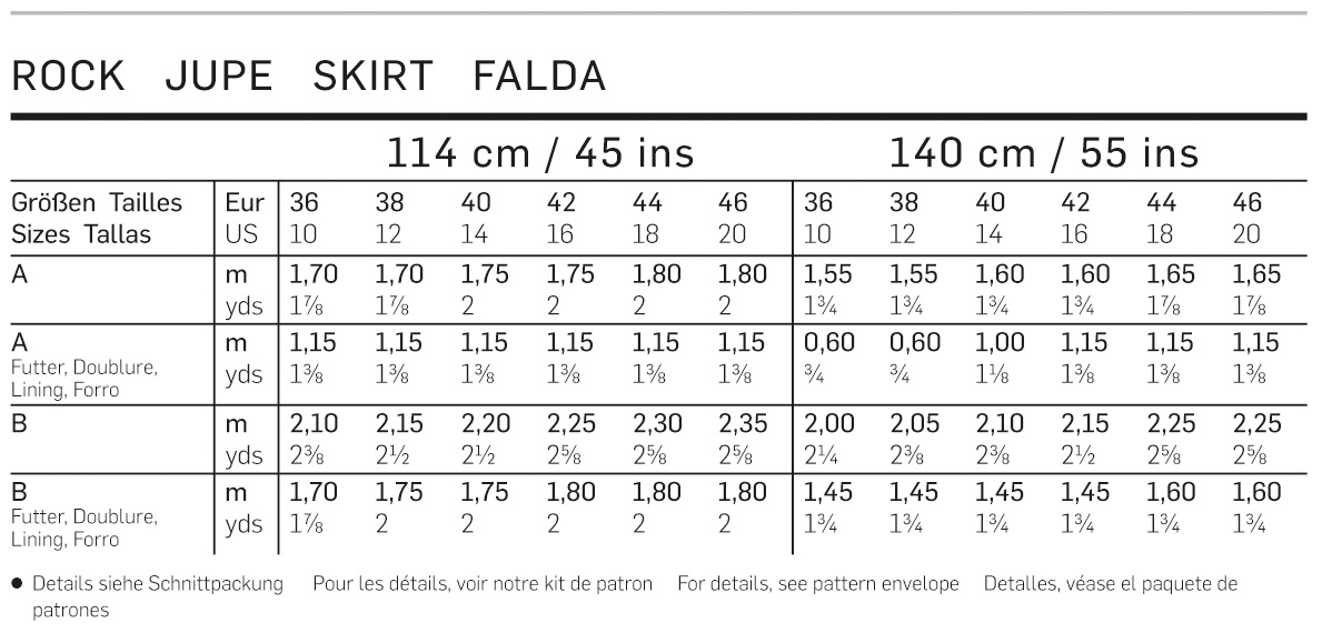 burda Schnitt 6880 "Rock und Bahnenrock"