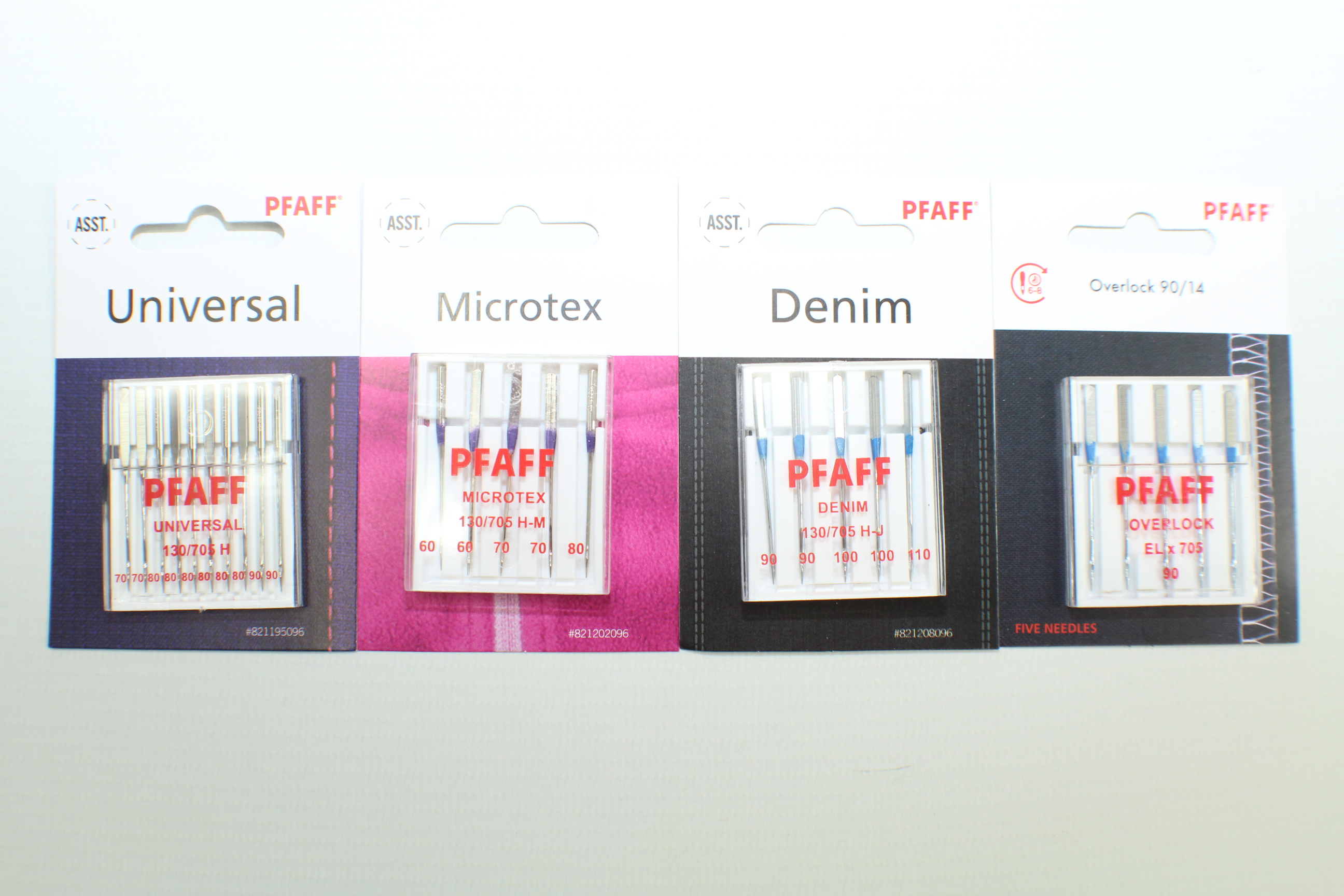 Original PFAFF Nadelset 3  Der 4-er Pack Universal Microtex Denim Overlock ELx705St Original PFAFF Nadelset 3  Der 4-er Pack Universal Microtex Denim Overlock ELx705St