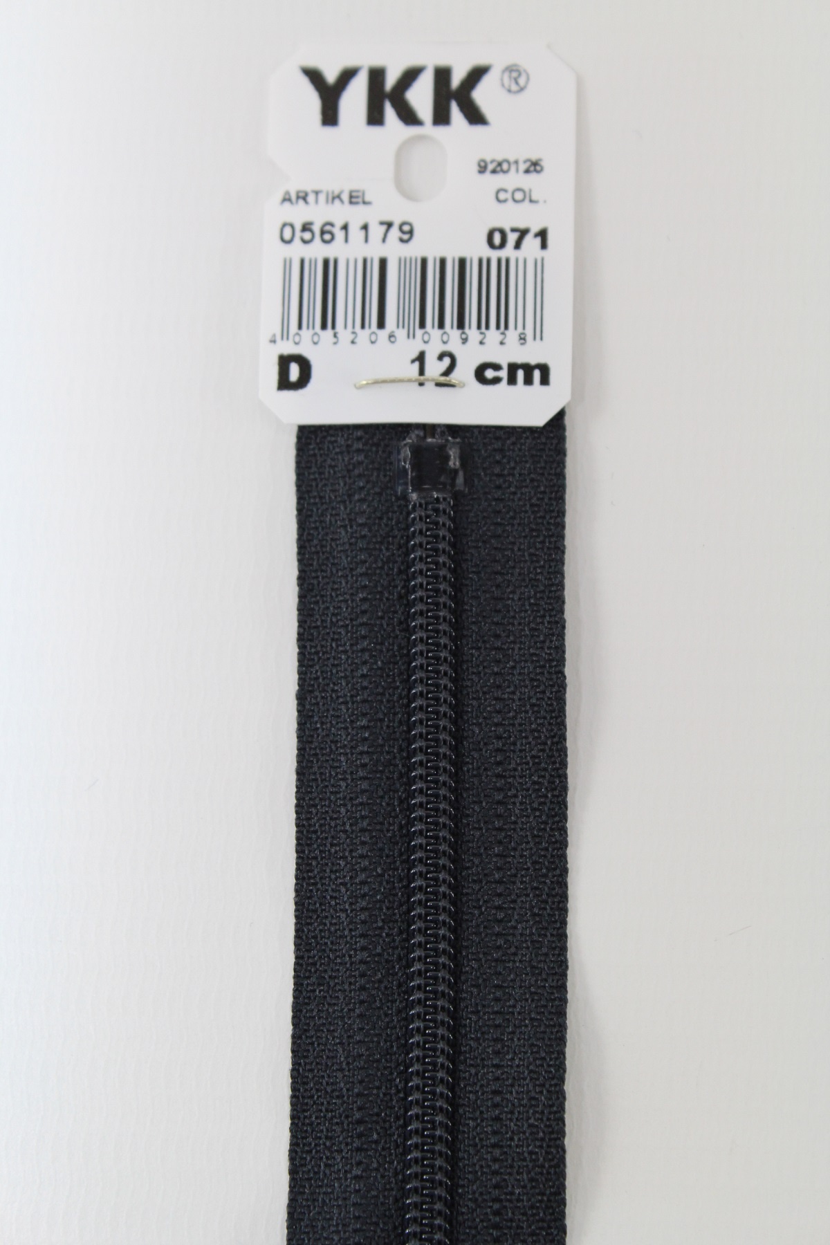 YKK-Reissverschluss 12cm-60cm, nicht teilbar, nachtblau YKK-Reissverschluss 12cm-60cm, nicht teilbar, nachtblau