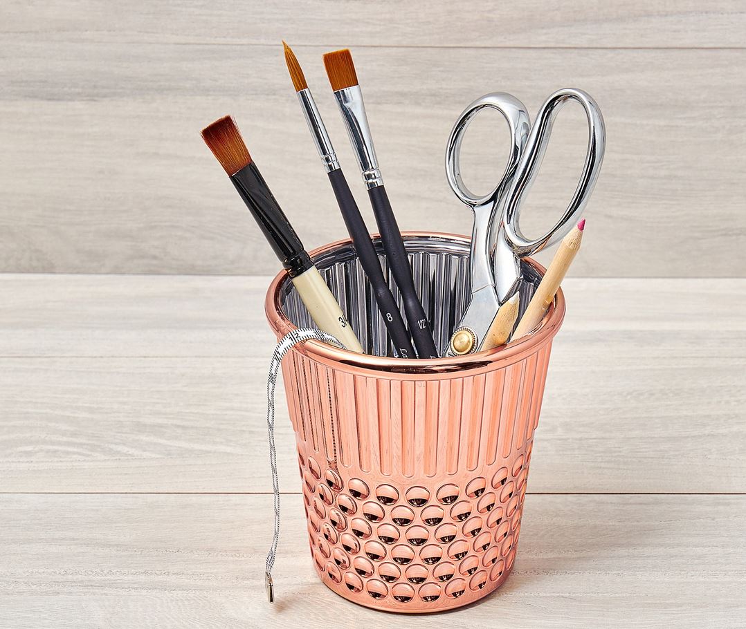 Fingerhut-Becher für Nähutensilien roségold