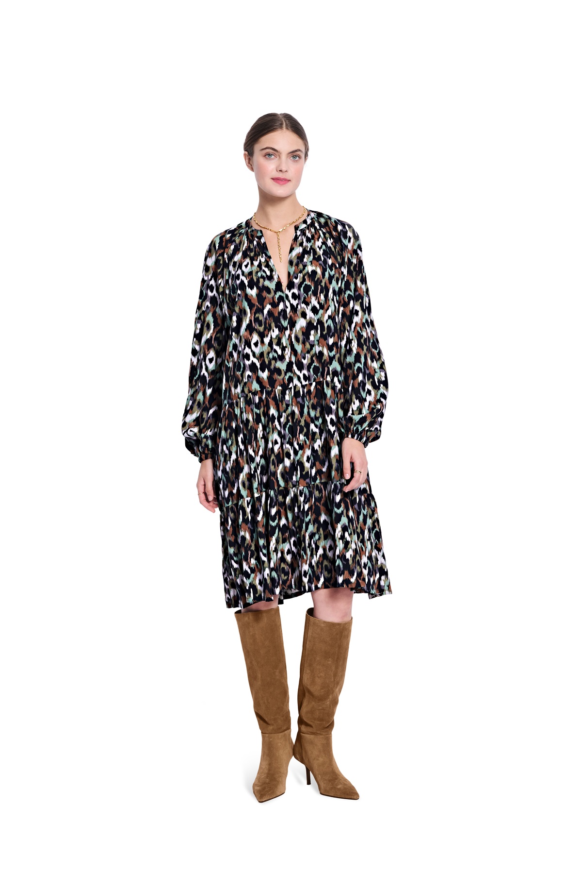 burda Schnitt 5605 - Volantkleid & Schluppenbluse
