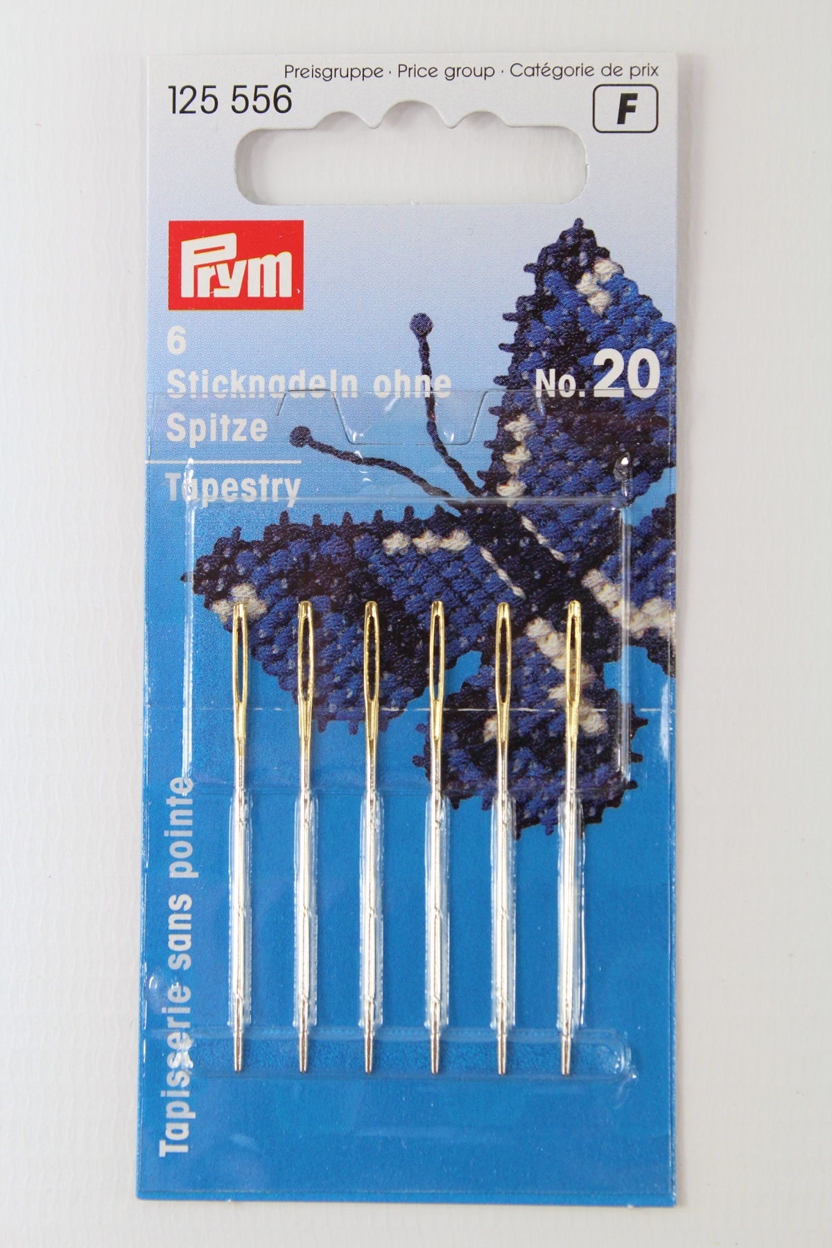 6 Sticknadeln ohne Spitze No. 20 6 Sticknadeln ohne Spitze No. 20
