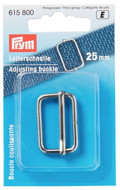 Leiterschnalle, 25mm, silberfarbig Leiterschnalle, 25mm, silberfarbig