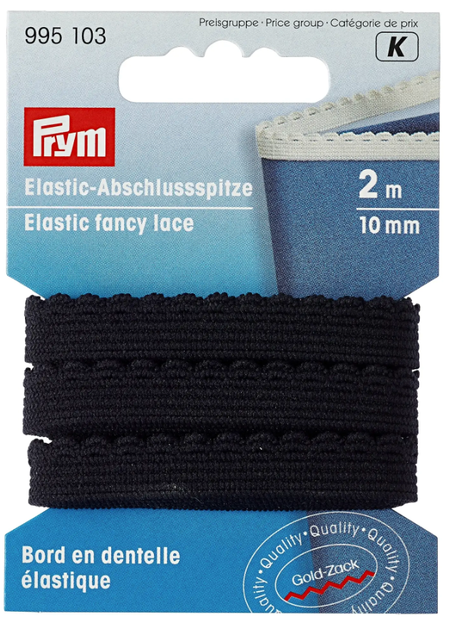 Elastic-Abschlussspitze, 10mm, schwarz, 2m Elastic-Abschlussspitze, 10mm, schwarz, 2m