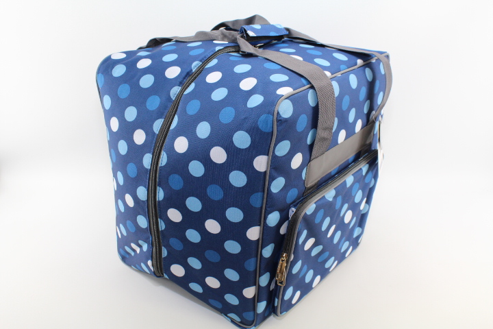 Overlock Tasche XL blau mit Punkten (44Hx37Tx41Bcm) von BabySnap