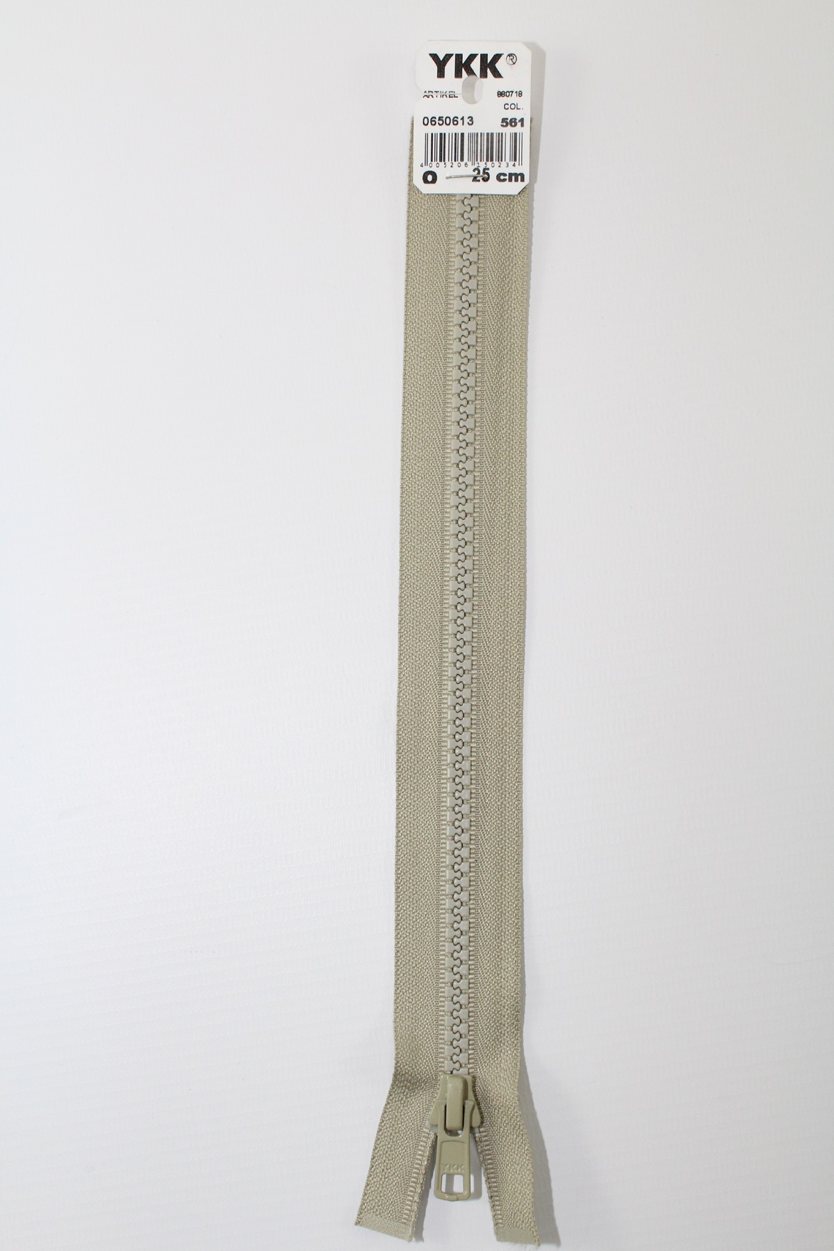 YKK - Reissverschlüsse 25 cm - 80 cm, teilbar, schlamm