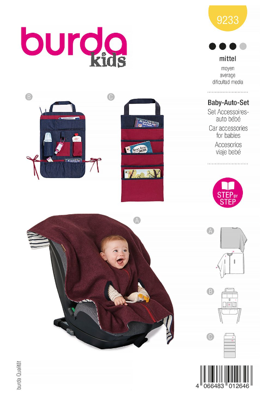 burda Schnitt 9233 " Baby-Auto-Set"