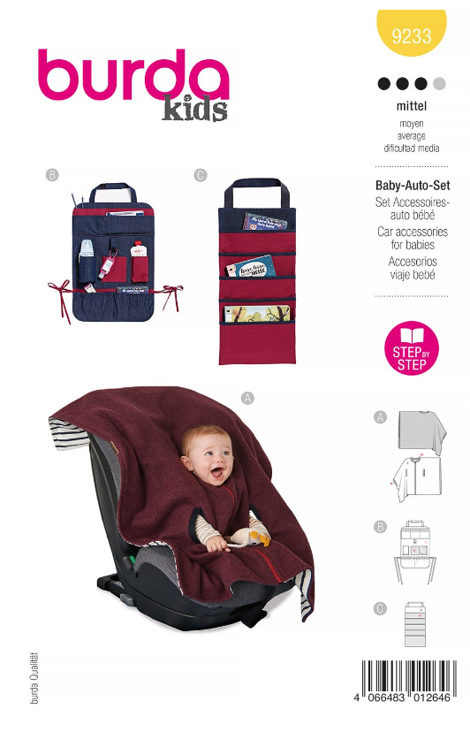 burda Schnitt 9233 " Baby-Auto-Set" burda Schnitt 9233 " Baby-Auto-Set"