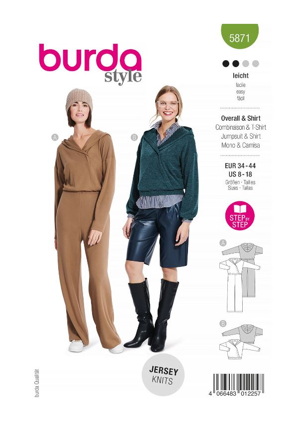burda Schnitt 5871 "Jumpsuit und Shirt"