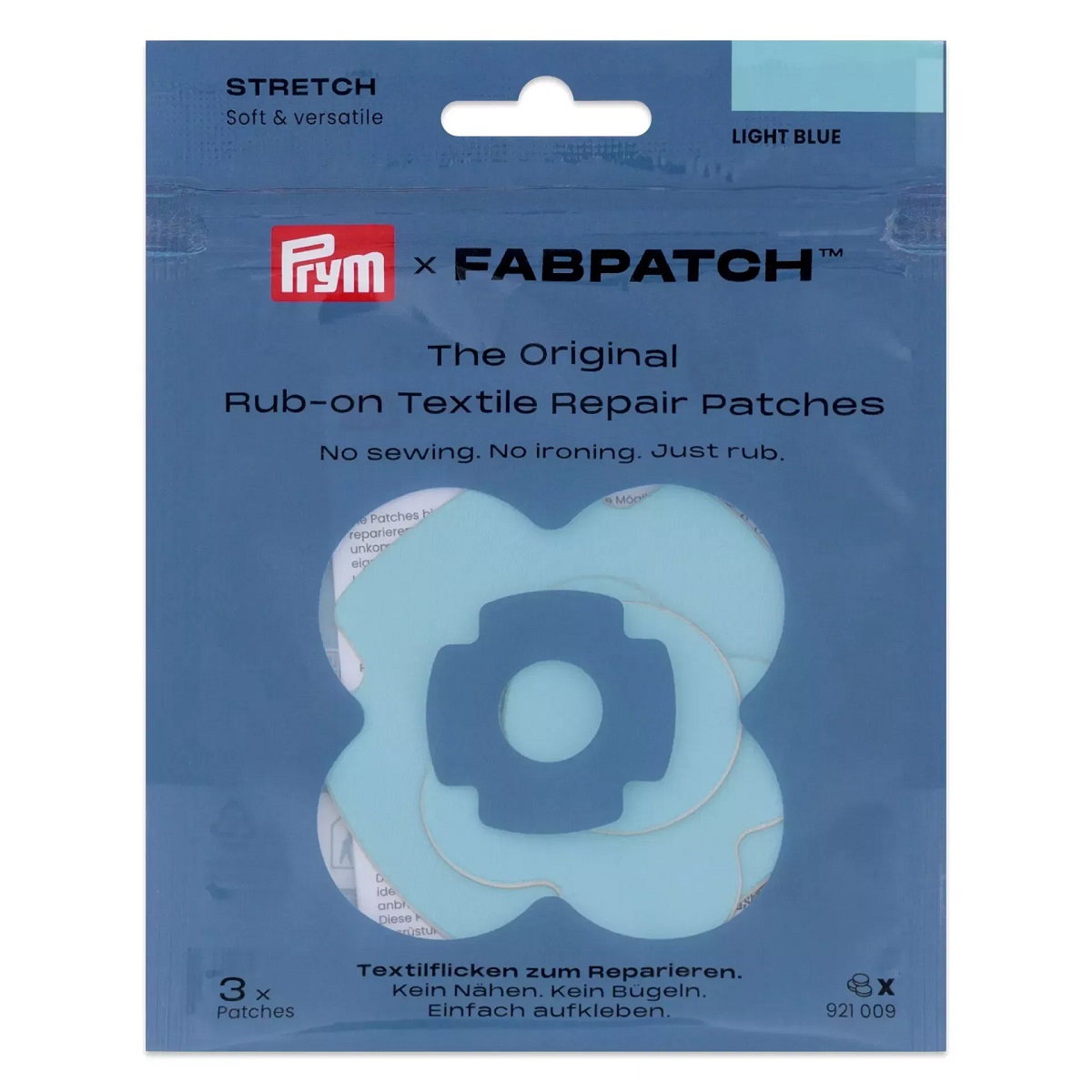 Rub-on Patch STRETCH, hellblau