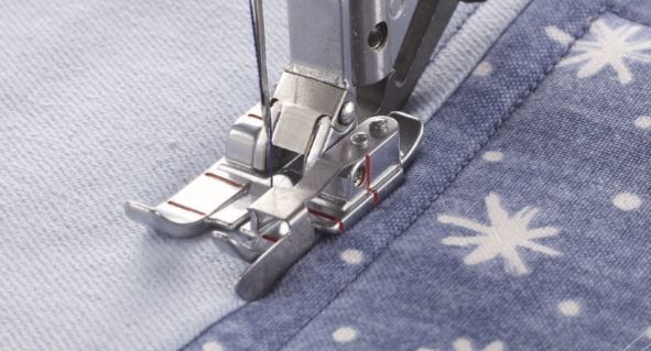 Original PFAFF 1/4 Quilt- und Patchworkfuß mit Kantenführung für IDT-System